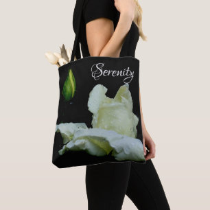 Serenity White Rosebud Inspirierende Worte 