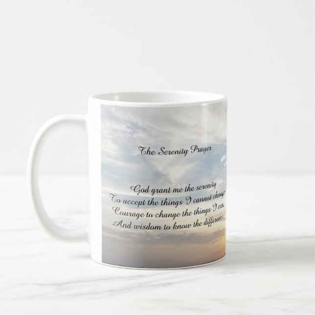 Serenitygebets-Tasse Kaffeetasse (Links)