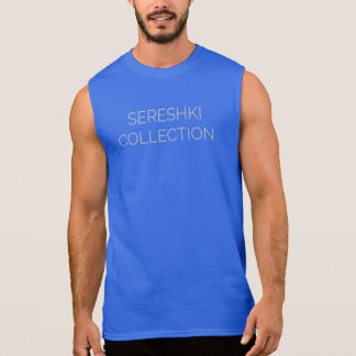 SERESHKI SAMMLUNG Logo-graues/blaues Ärmelloses Shirt