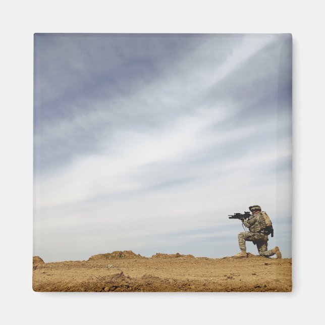 Sergeant bietet Sicherheit Magnet (Vorne)