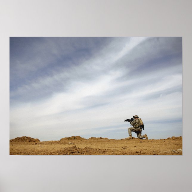 Sergeant bietet Sicherheit Poster (Vorne)