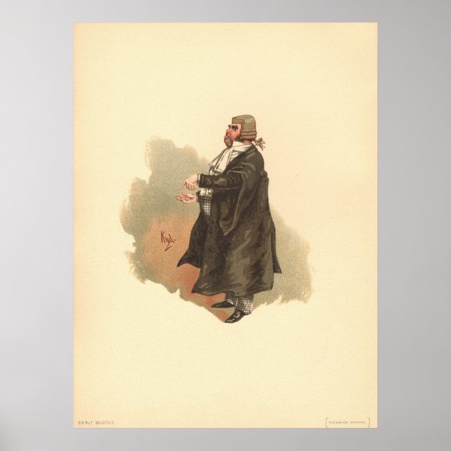 Sergeant Buzfuz von Kyd Dickens The Pickwick Paper Poster (Vorne)