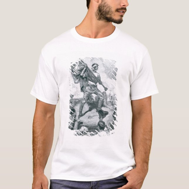 Sergeant-Jaspis am Kampf des Forts Moultrie T-Shirt (Vorderseite)