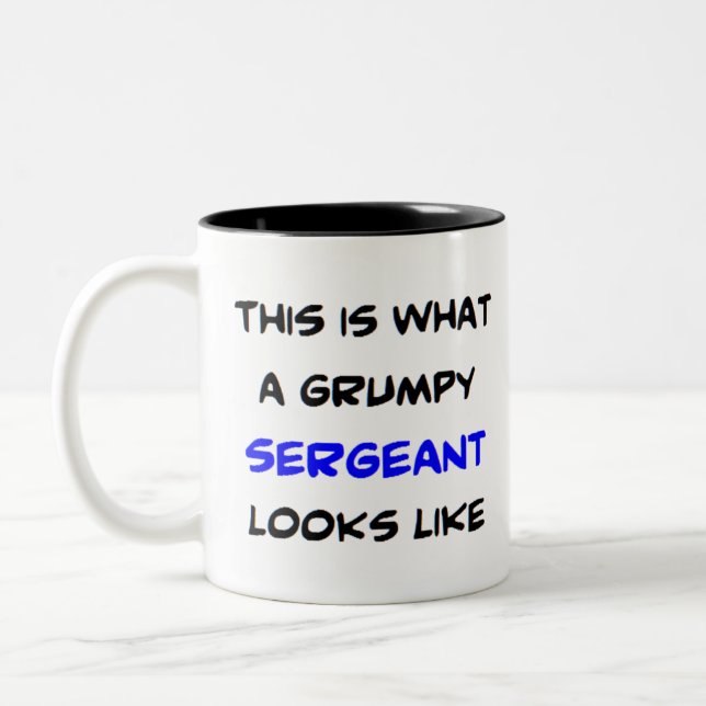 Sergeant, mürrisch zweifarbige tasse (Links)