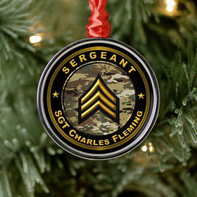 Sergeant SGT  Ornament Aus Metall (Baum)