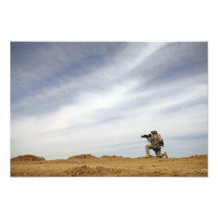 Sergeant stellt Sicherheit zur Verfügung Fotodruck