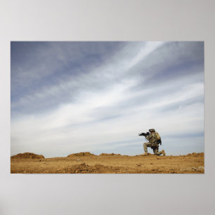 Sergeant stellt Sicherheit zur Verfügung Poster