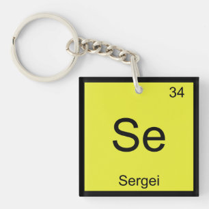 Sergei Name Chemie Element Periodensystem Schlüsselanhänger