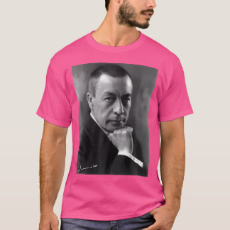 Sergei Rachmaninoff Komponistenportrait mit Autogr T-Shirt