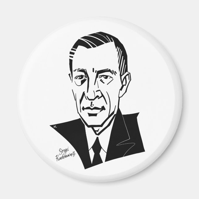 Sergei Rachmaninoff Magnet (Vorne)