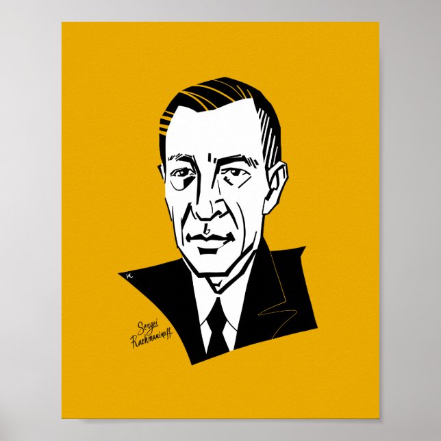 Sergei Rachmaninoff Poster (Vorne)