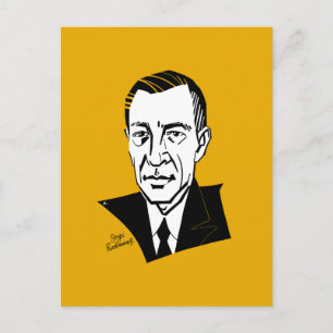 Sergei Rachmaninoff Postkarte