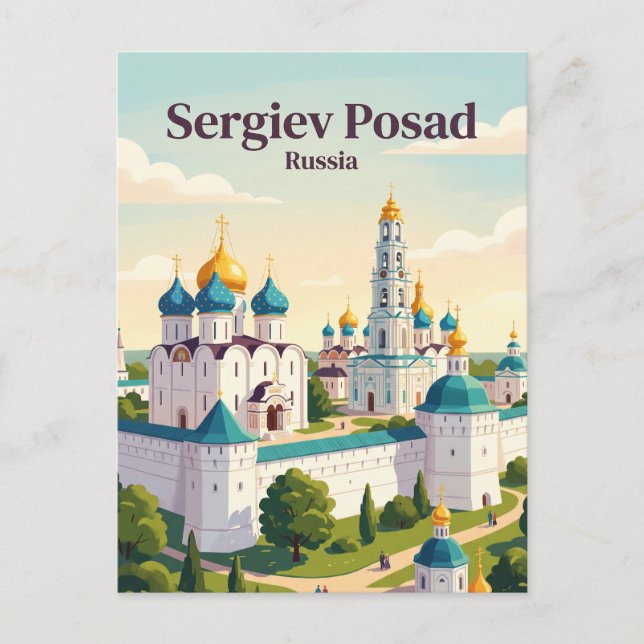 Sergijew Possad Russland Postkarte (Vorderseite)
