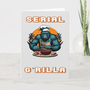 Serial G'rilla Master GRILLEN Griller Fun Pun Karte