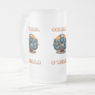 Serial G'rilla Master GRILLEN Griller Fun Pun Mattglas Bierglas