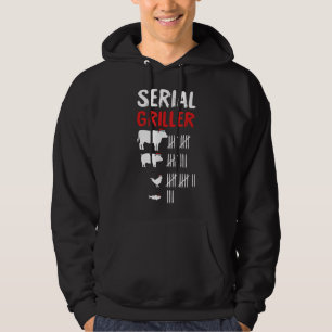 Serial Griller Christmas X-Mas Pajama Grill Koch B Hoodie