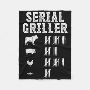 Serial Griller Funny Grill Grillen Master Fun Fleecedecke