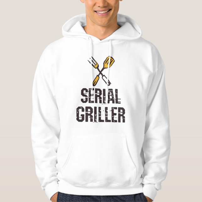 Serial Griller Grill GRILLEN Master Grill Besteck Hoodie (Vorderseite)