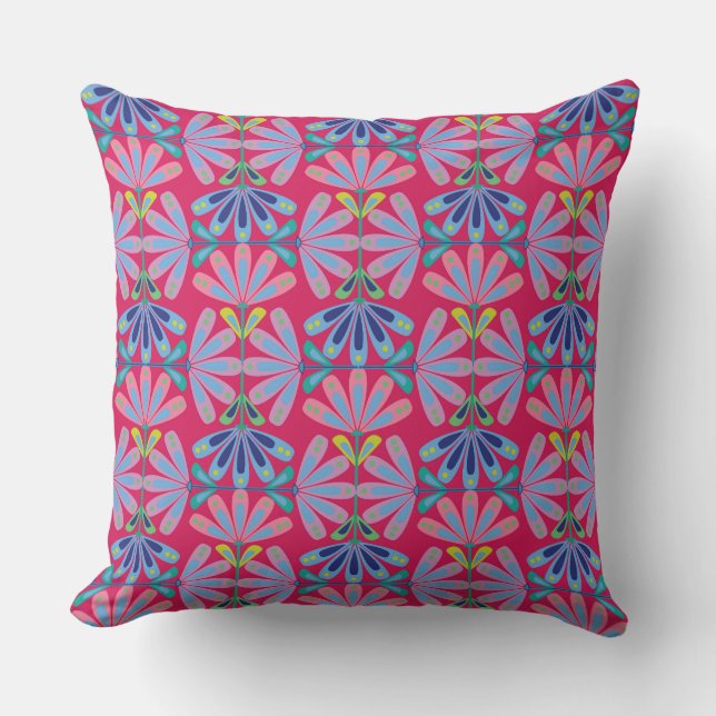 Serie 01: Retro Floral Kissen (Vorderseite)