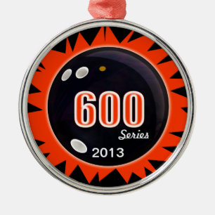 Serie 600 Bowling Silbernes Ornament
