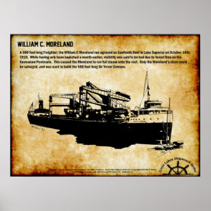 Serie der großen Seen: William C Moreland Poster