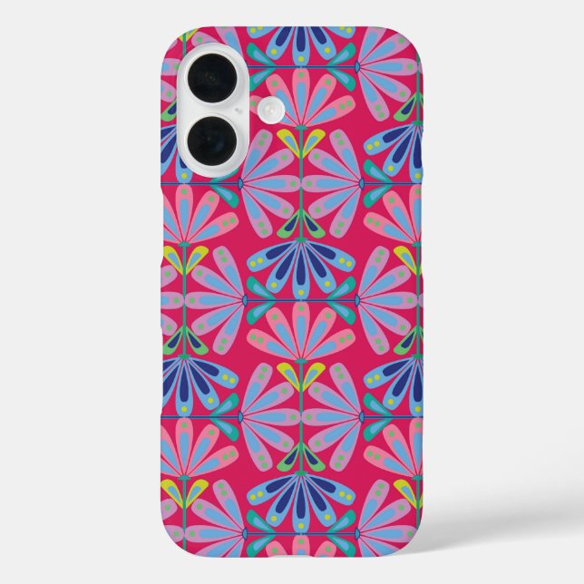 Serie für Retro-Floral Case-Mate iPhone Hülle (Rückseite)