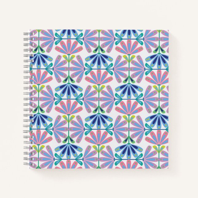 Serie für Retro-Floral Notizbuch (Vorderseite)