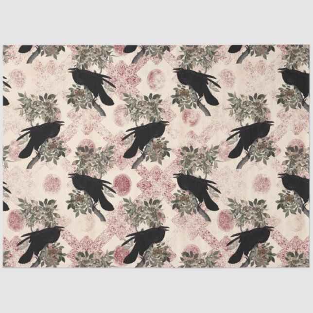 Serie "Gothic Countenance" Design 4 Seidenpapier (Vorderseite)