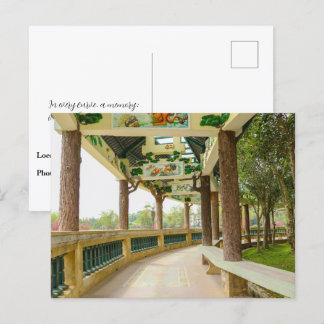 Serie Li Garden: Die Natur trifft Kunst Postkarte