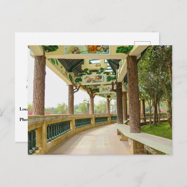 Serie Li Garden: Die Natur trifft Kunst Postkarte (Vorne/Hinten)