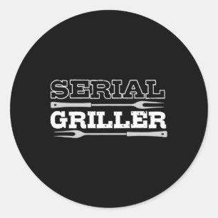 Serielle Griller-Grillen für einen Lüfter von Rbec Runder Aufkleber