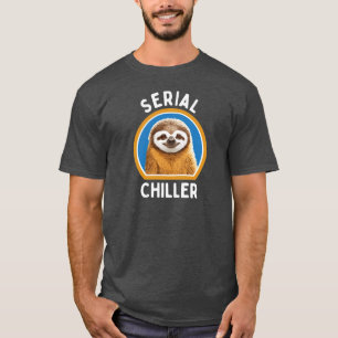 Serieller Kühler: Happy and Lächelndes Sloth Desig T-Shirt