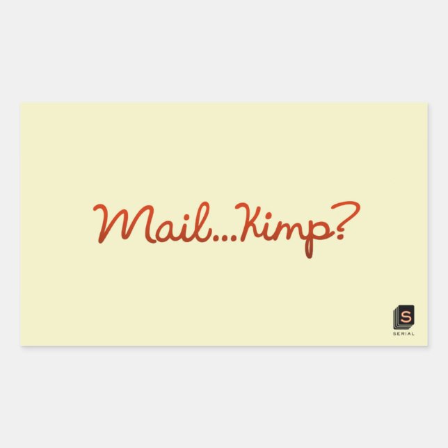 Serieller Podcast Spendenaufkleber Rechteckiger Aufkleber (Vorderseite)