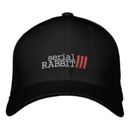 Serielles Rabbit 3 Hat Bestickte Kappe