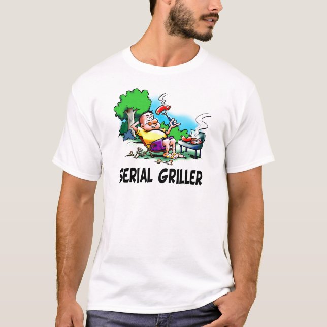 Seriengrillvorrichtung GRILLEN Fanatiker T-Shirt (Vorderseite)