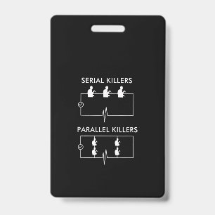 Serienmörder Parallele Mörder Elektriker Lustig Ausweis