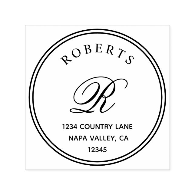 Serienname und Rückgabe der klassischen Monogramm Permastempel (Design)