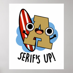 Seriennummern für lustige Schriftart-Typen Poster