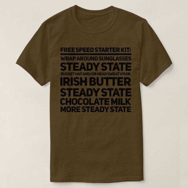 Serienreihenfolge des Free Speed Starter Kits T-Shirt (Design vorne)