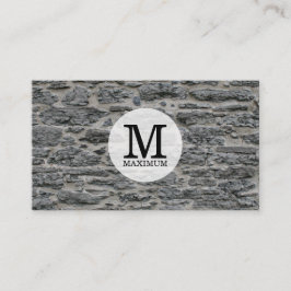 Serientyp Monogramm/Stein Visitenkarte