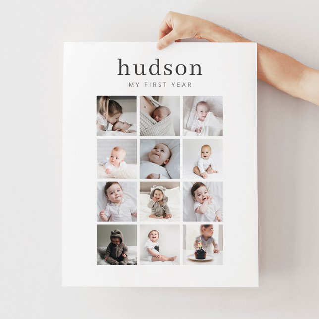 Serif 1. Jahr Collage Poster (Von Creator hochgeladen)