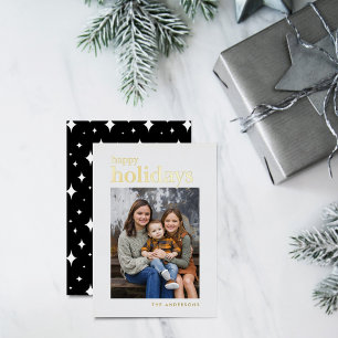 Serif Happy Holidays Foto Folien Feiertagskarte