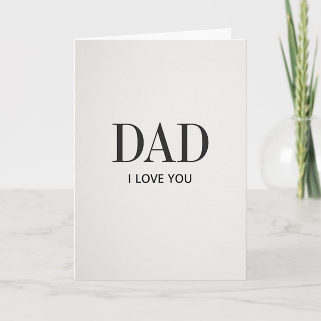 Serif Papa ich liebe dich Karte (Vorderseite)