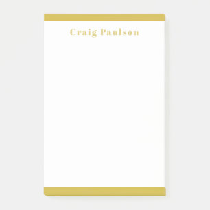 Serifenschrift einfach professionell schlicht Gold Post-it Klebezettel