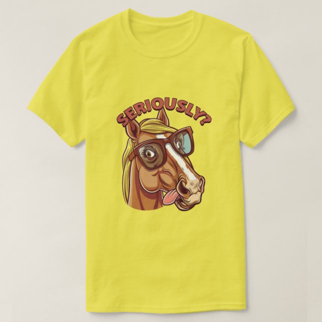 Seriös Cooler Men's T - Shirt - Funny & Stylish Ho (Design vorne)