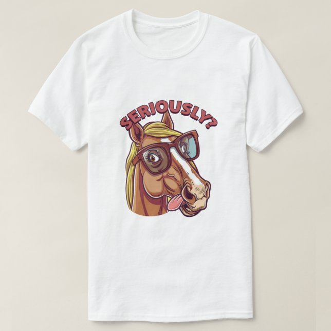 Seriös Cooler Men's T - Shirt - Funny & Stylish Ho (Design vorne)