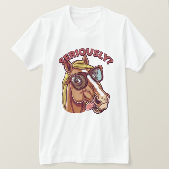 Seriös Cooler Men's T - Shirt - Funny & Stylish Ho (Design vorne)