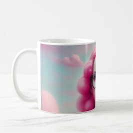 Seriös rosa Haare Kaffeetasse