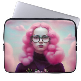 Seriös rosa Haare Laptopschutzhülle