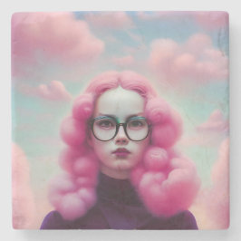 Seriös rosa Haare Steinuntersetzer